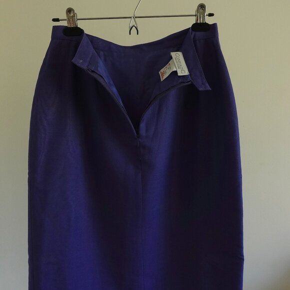 Classic Conrad C Collection Pencil Skirt Color Purple Haze Made in Canada - Picture 3 of 9